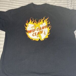 Wu-Tang Clan  Mens  Flame Logo T-Shirt Size XXL Retro Hip Hop ODB Method Man Y2K